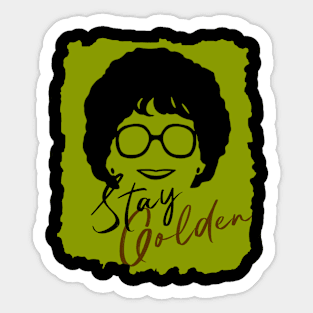 stay golden Sticker